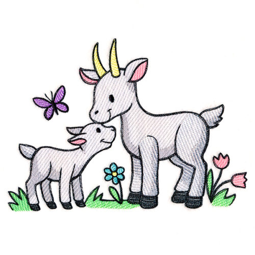 Cutie Goat & Kid